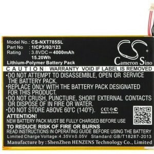 Tablet Battery CS-NXT785SL for NEXTBOOK NX785QC16G etc